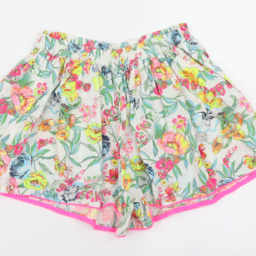 NEXT Girls White Floral  Mom Shorts Size 12 Years