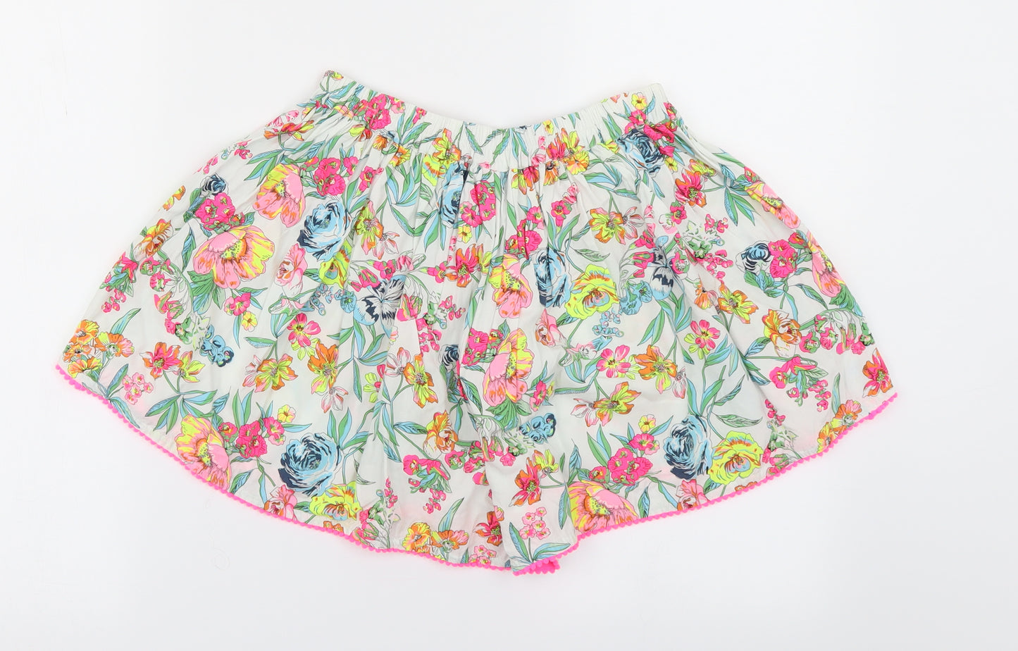 NEXT Girls White Floral  Mom Shorts Size 12 Years
