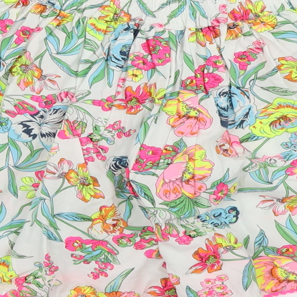 NEXT Girls White Floral  Mom Shorts Size 12 Years