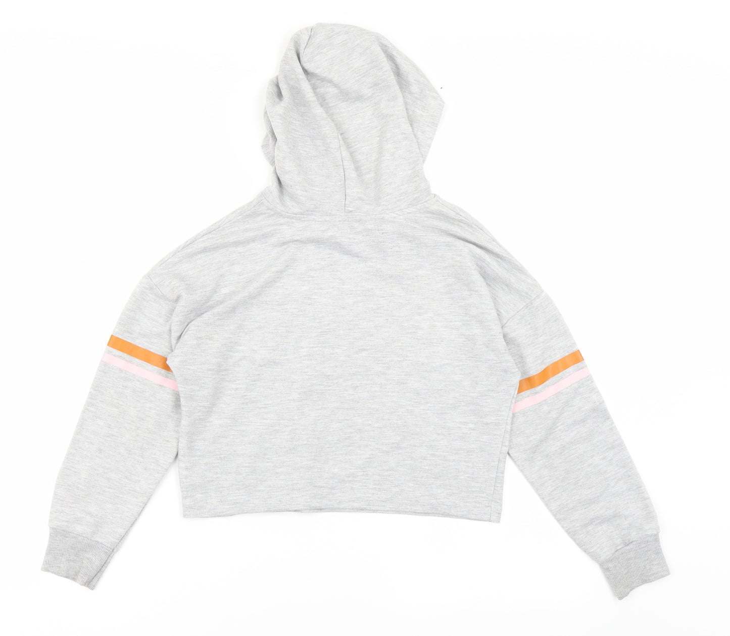Primark Girls Grey   Pullover Hoodie Size 9-10 Years  - Cropped