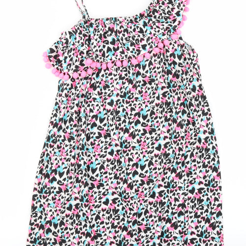 Matalan Girls Pink Animal Print  A-Line  Size 12 Years