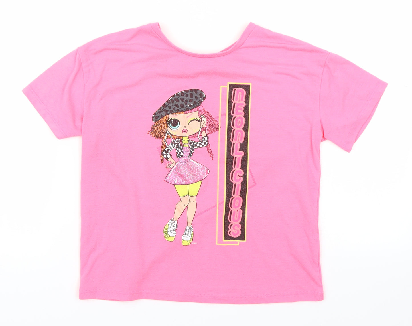 George Girls Pink   Basic T-Shirt Size 8-9 Years  - OMG dolls