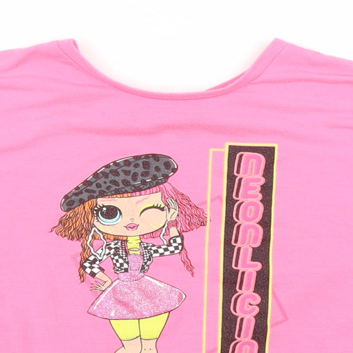 George Girls Pink   Basic T-Shirt Size 8-9 Years  - OMG dolls
