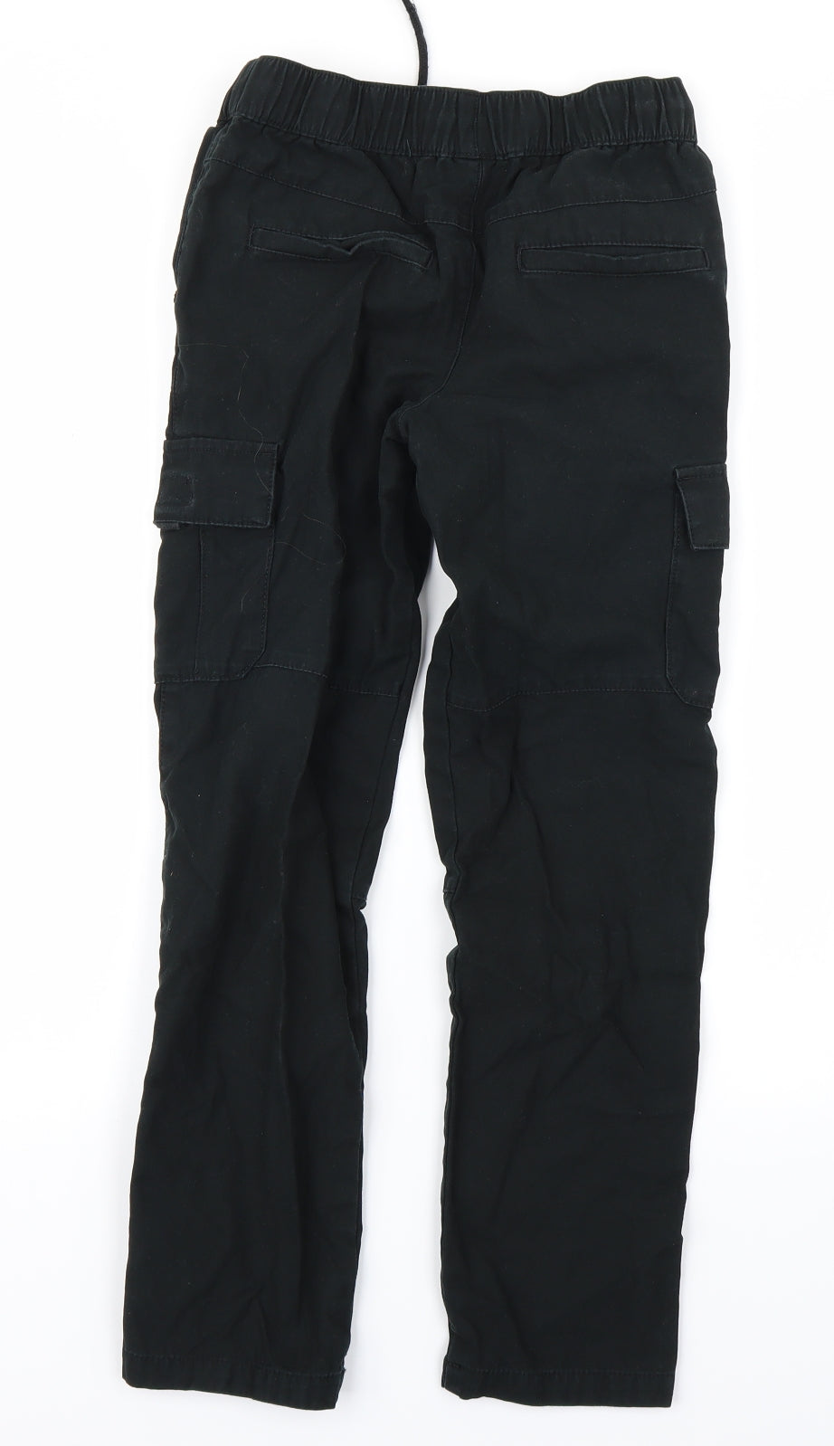 George Boys Black   Cargo Trousers Size 9-10 Years