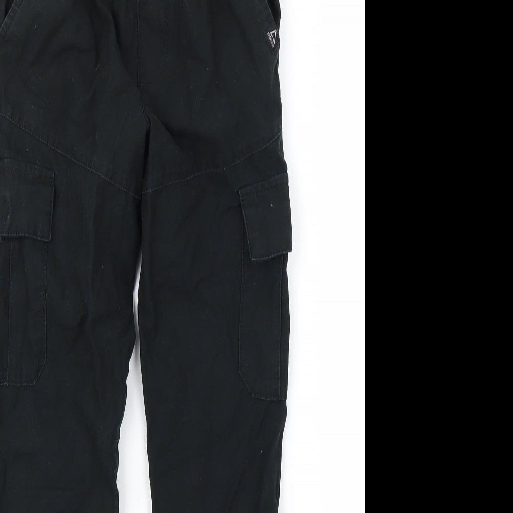 George Boys Black   Cargo Trousers Size 9-10 Years