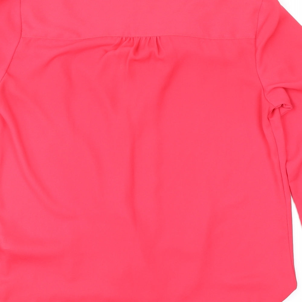 F&F Womens Pink   Basic Blouse Size 8