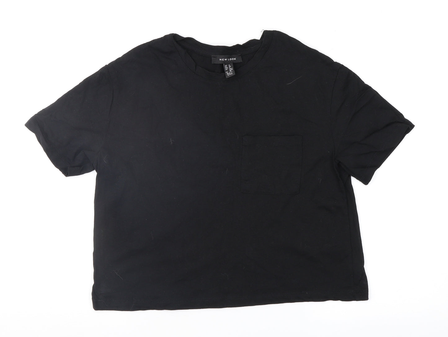 New Look Womens Black   Basic T-Shirt Size 8