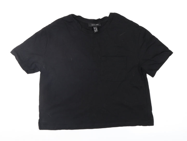 New Look Womens Black   Basic T-Shirt Size 8