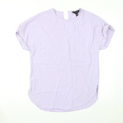 New Look Womens Purple   Basic Blouse Size 6