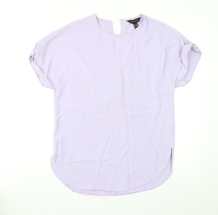 New Look Womens Purple   Basic Blouse Size 6