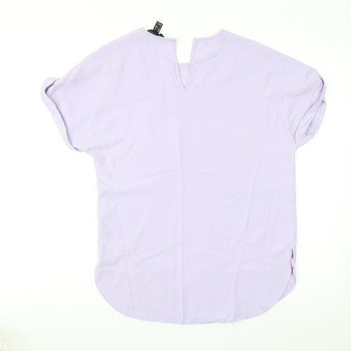 New Look Womens Purple   Basic Blouse Size 6