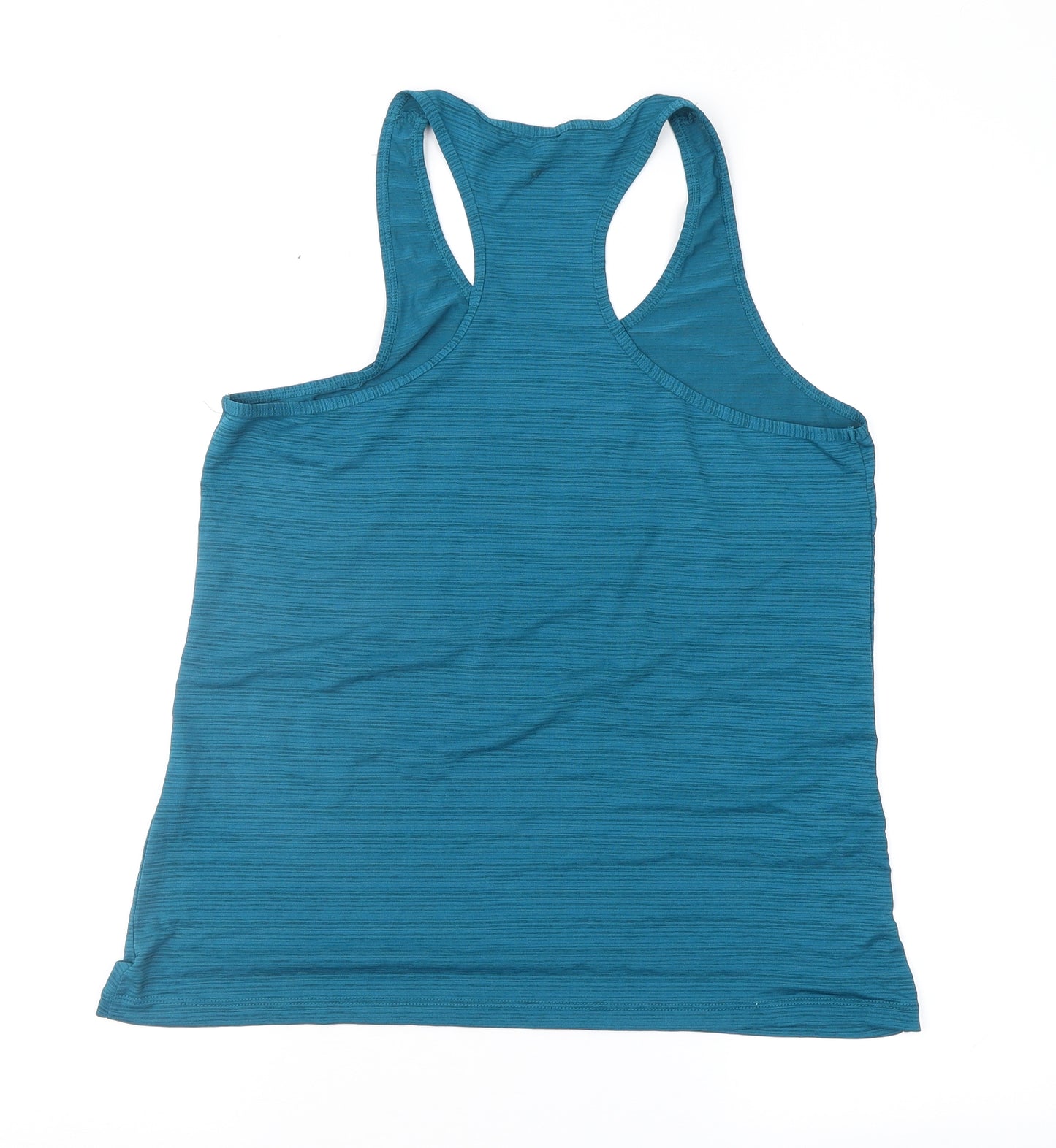Workout Womens Green Geometric  Basic Tank Size 12