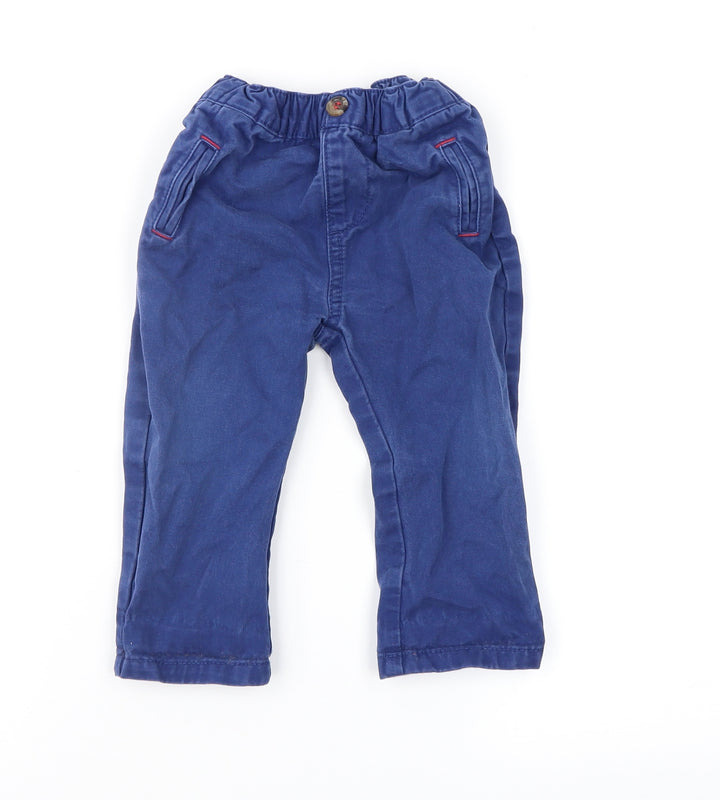 Mini Club Baby Blue Cargo Trousers Size 9-12 Months