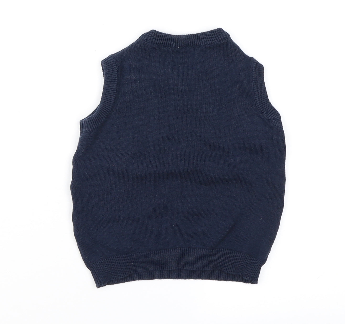 So cute Boys Blue Fair Isle  Pullover Jumper Size 9-12 Months  - Xmas