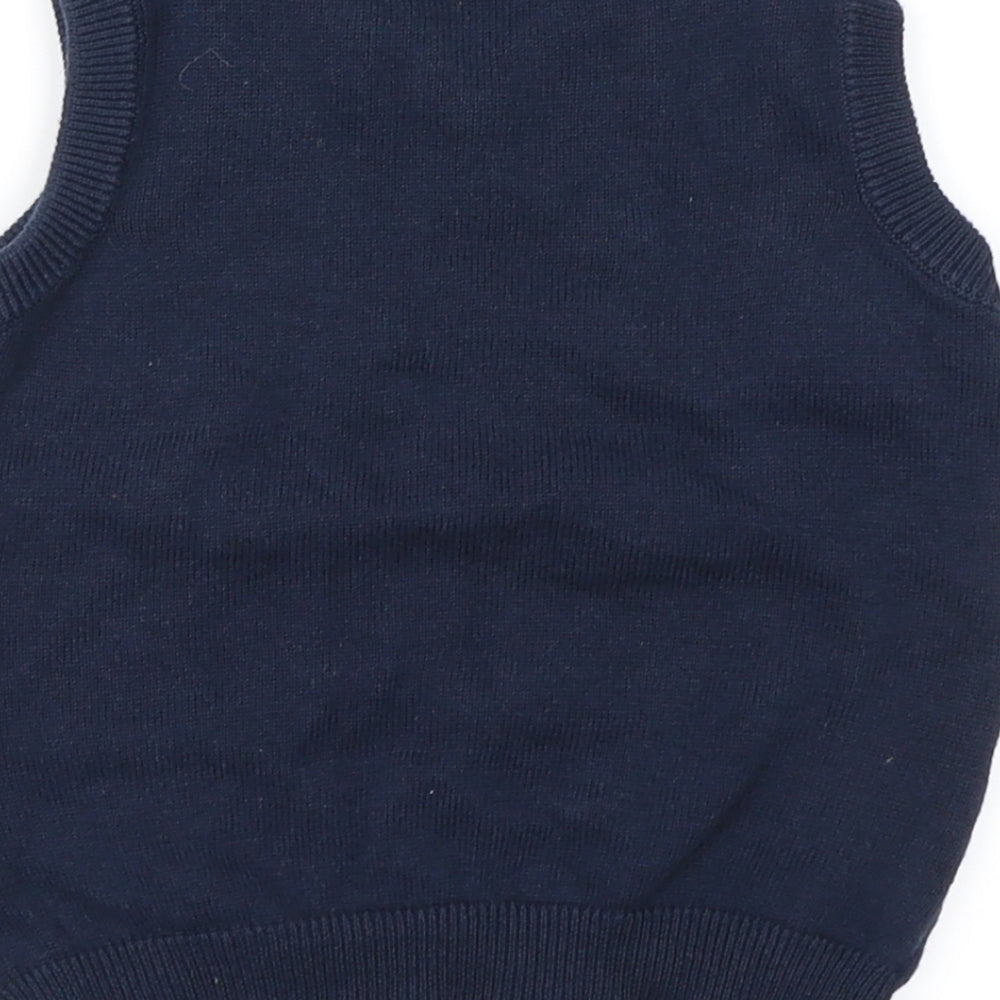 So cute Boys Blue Fair Isle  Pullover Jumper Size 9-12 Months  - Xmas