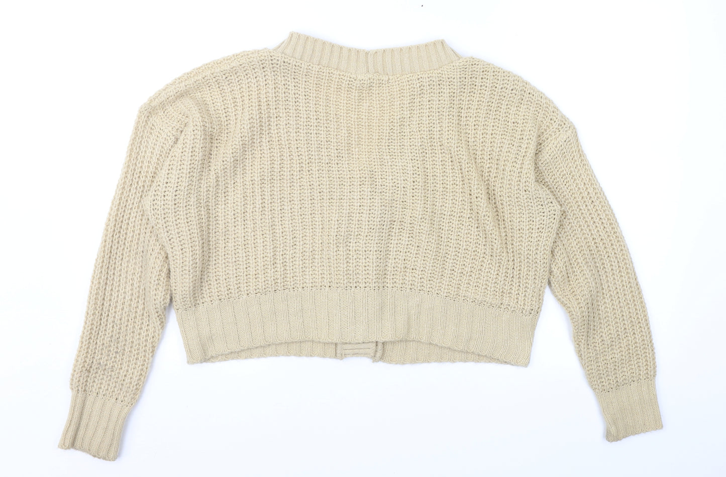 Boohoo Womens Brown   Cardigan Jumper Size L