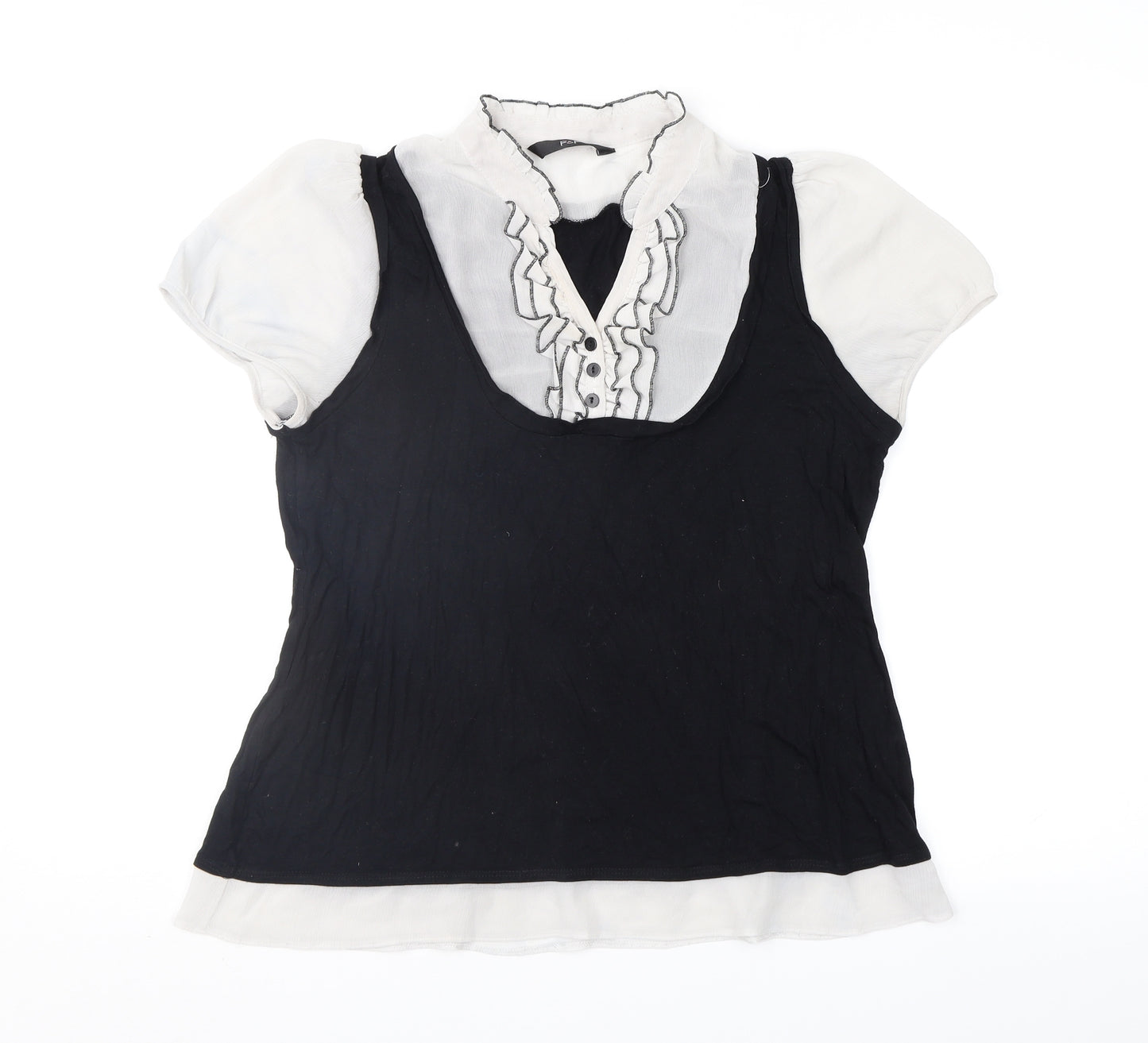 F&F Womens Black   Basic Blouse Size 16