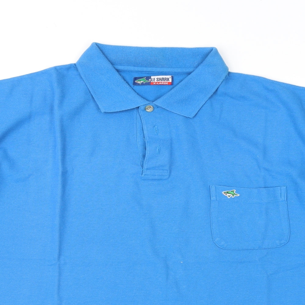 Le Shark Mens Blue    Polo Size XL