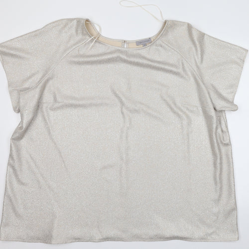 Rogers & Rogers Womens Gold   Basic Blouse Size 28