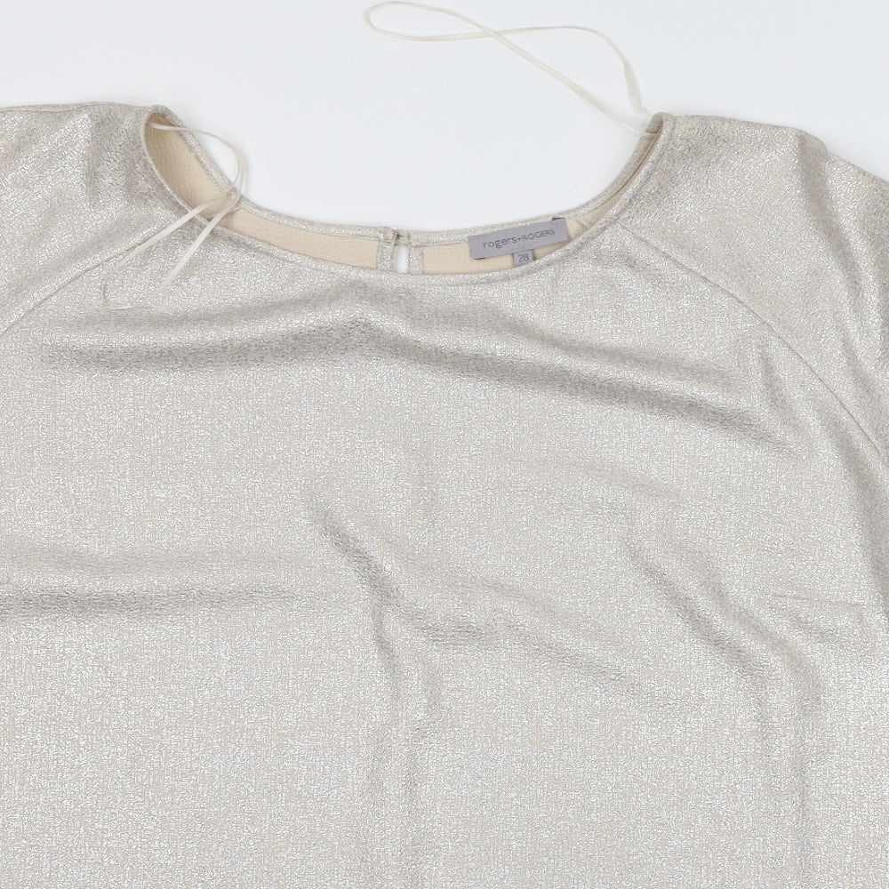 Rogers & Rogers Womens Gold   Basic Blouse Size 28