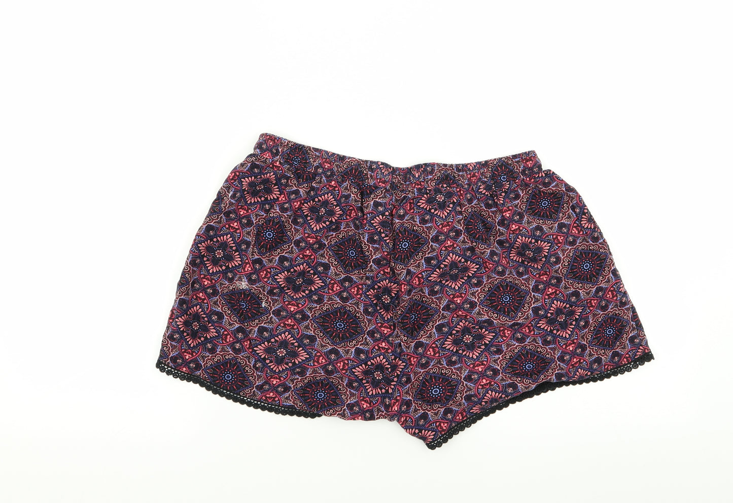 Primark Womens Multicoloured Geometric  Cami Sleep Shorts Size 12