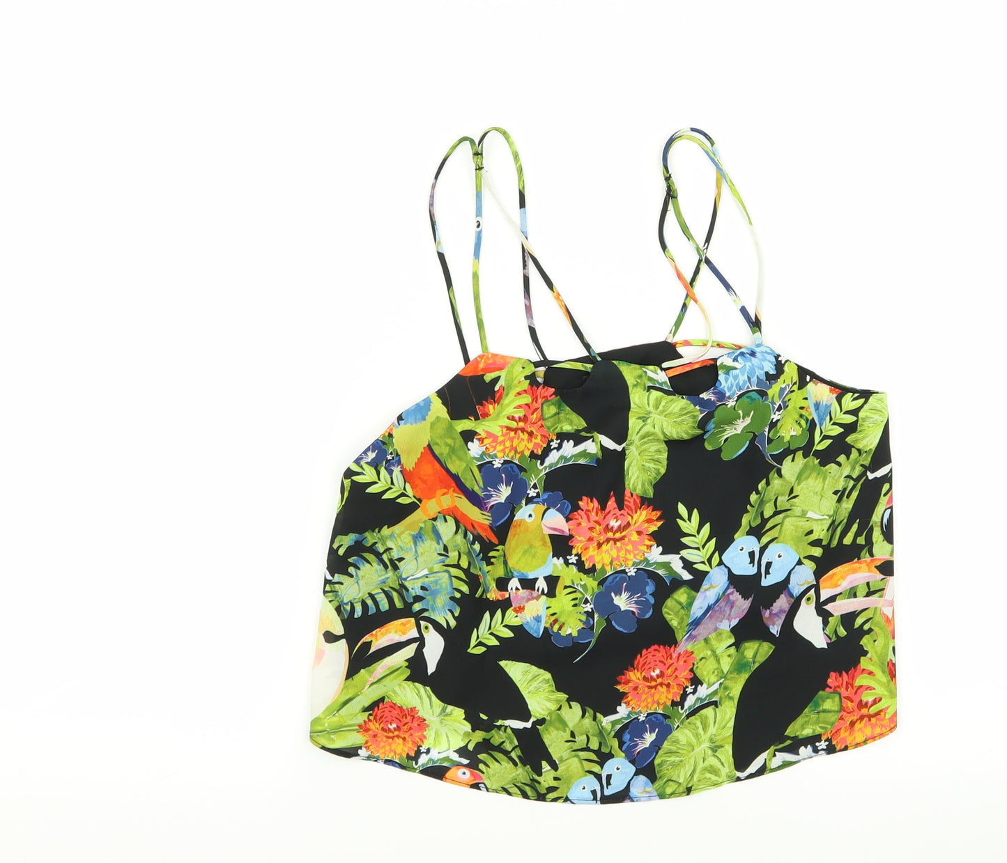 Topshop Womens Multicoloured Floral  Basic Tank Size 8