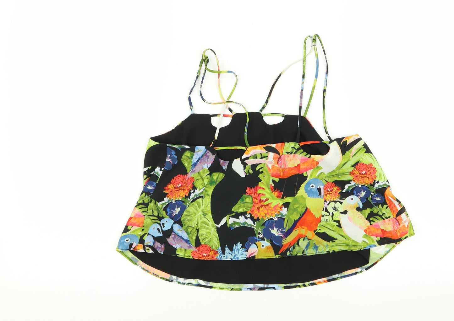 Topshop Womens Multicoloured Floral  Basic Tank Size 8