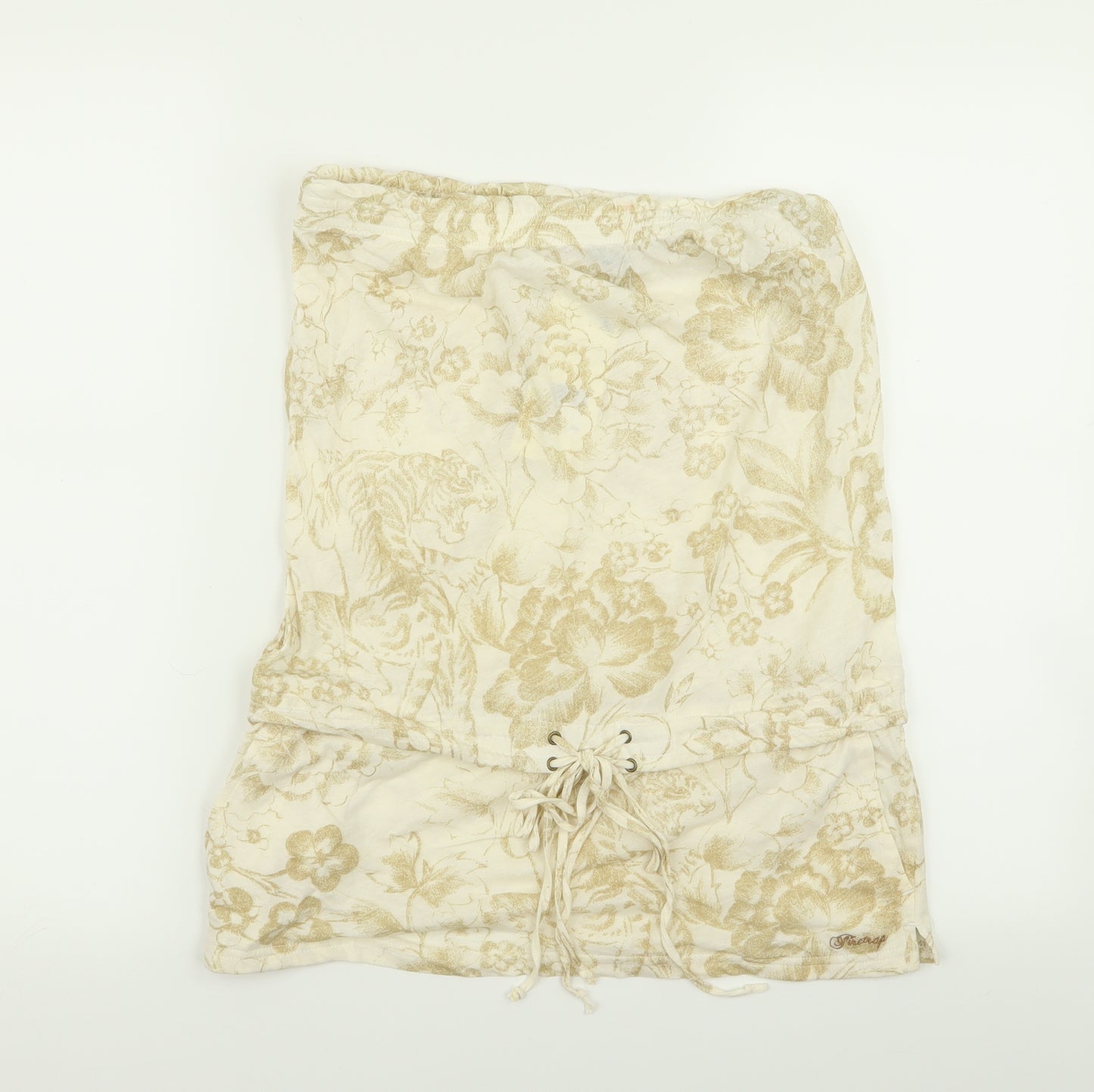 Firetrap Womens Beige Floral  Basic Tank Size S  - Boob Tube