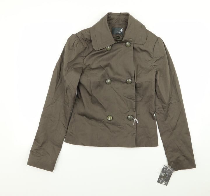 Lilya Womens Brown   Jacket Blazer Size 10