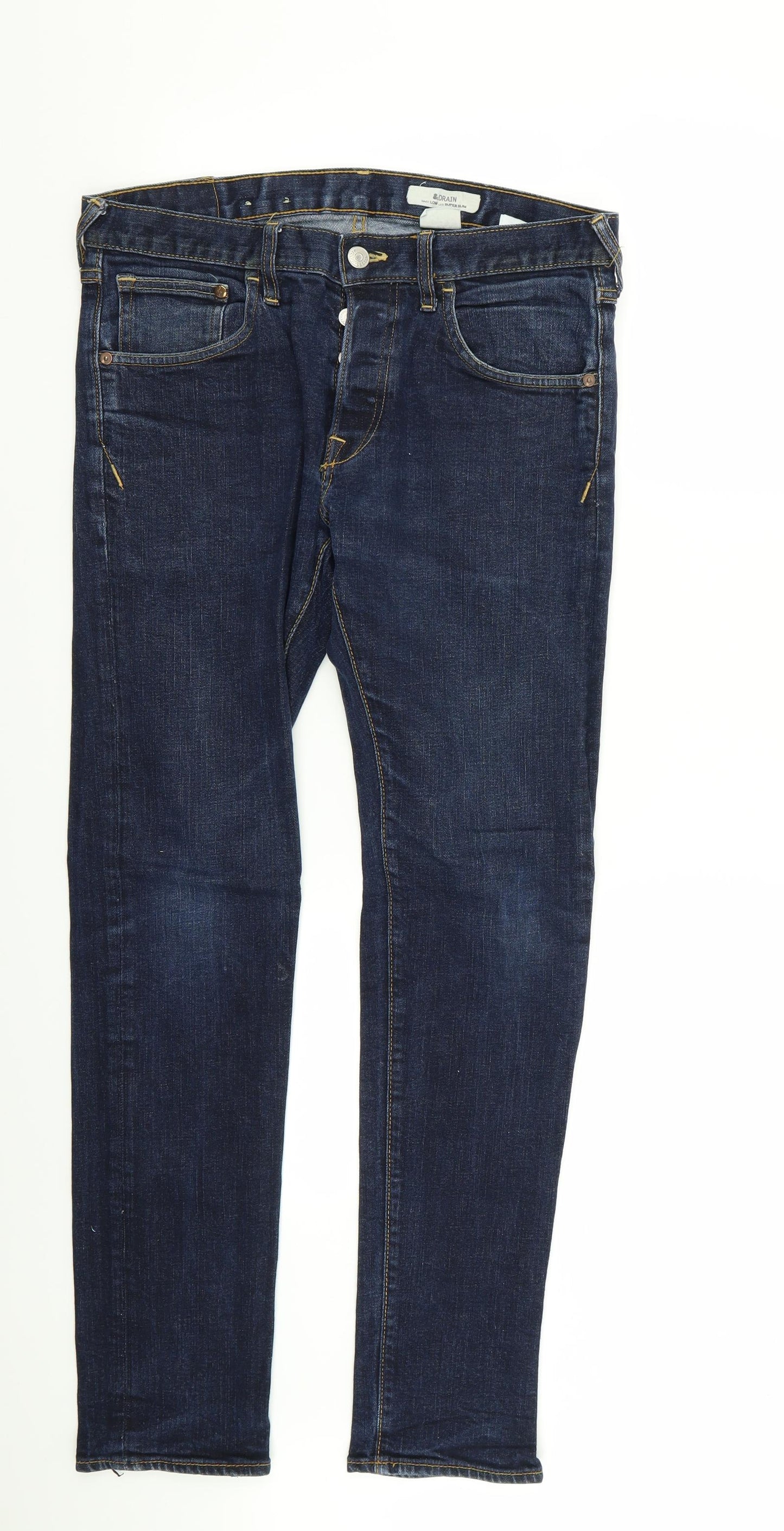 drain Mens Blue   Skinny Jeans Size 32 in L32 in