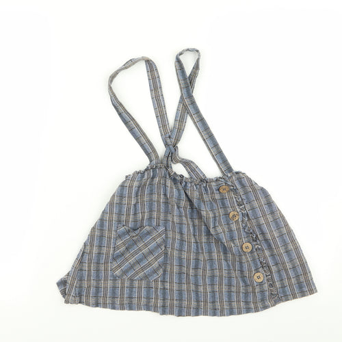 NEXT Girls Multicoloured Check  Fit & Flare  Size 4-5 Years