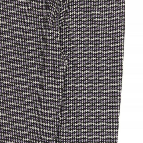 Preworn Womens Multicoloured Houndstooth  Trousers  Size 28 in L28 in