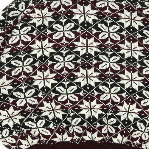 ash creek Mens Multicoloured Geometric  Full Zip Jumper Size XL