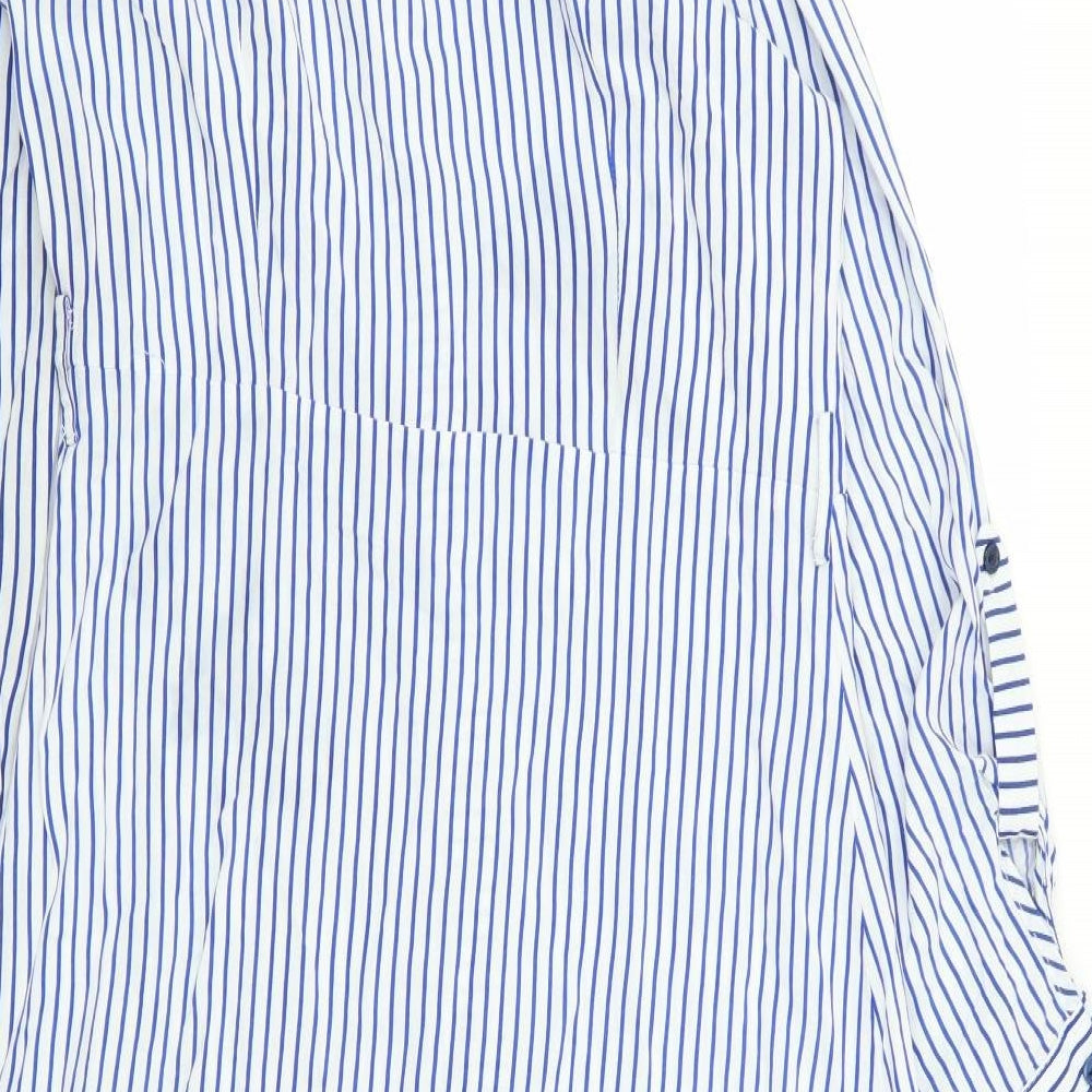 Primark Womens Multicoloured Striped  Shirt Dress  Size 14