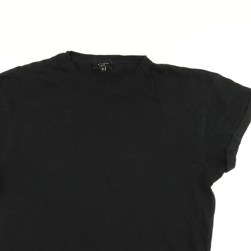 new look men Mens Black    T-Shirt Size M