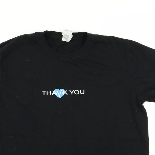 Gildan Womens Black   Basic T-Shirt Size M