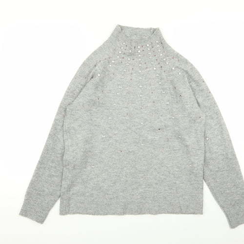 Dorothy Perkins Womens Grey   Pullover Jumper Size 12