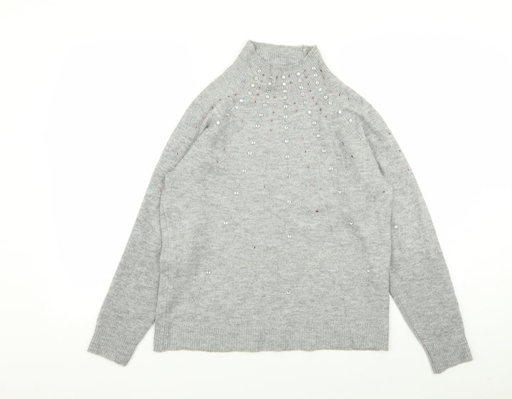 Dorothy Perkins Womens Grey   Pullover Jumper Size 12
