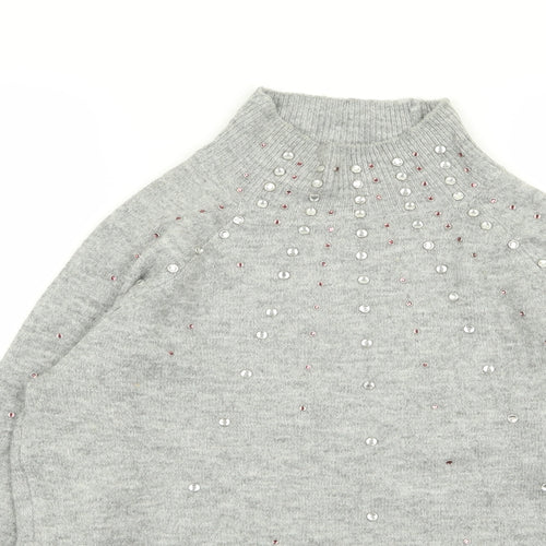 Dorothy Perkins Womens Grey   Pullover Jumper Size 12