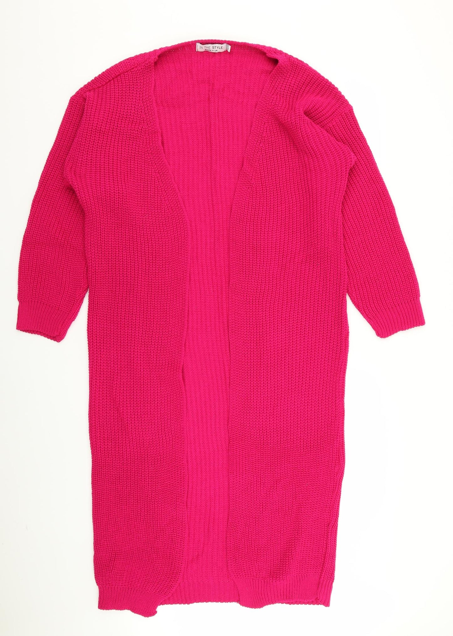 In the Style Womens Pink   Cardigan Jumper Size 8