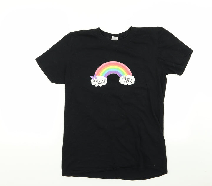 Gildan Womens Black Basic T-Shirt Size M