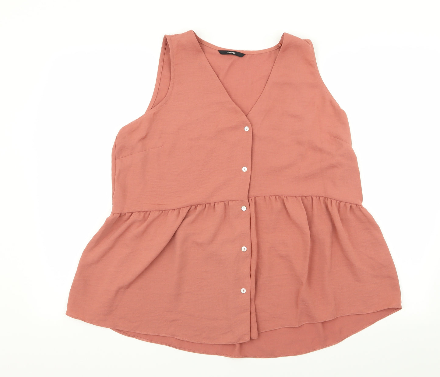 Asda George Womens Pink   Basic Blouse Size 12