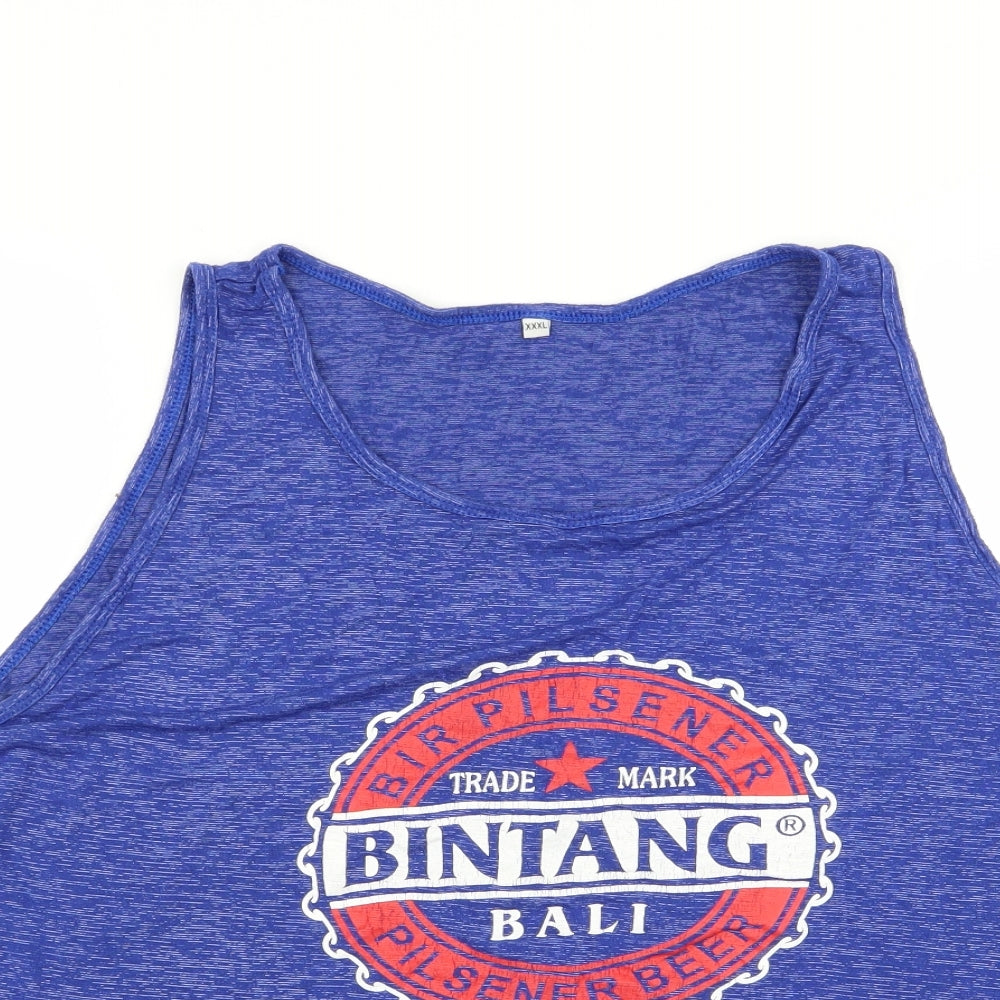 bintag Mens Black    T-Shirt Size 3XL  - tank top