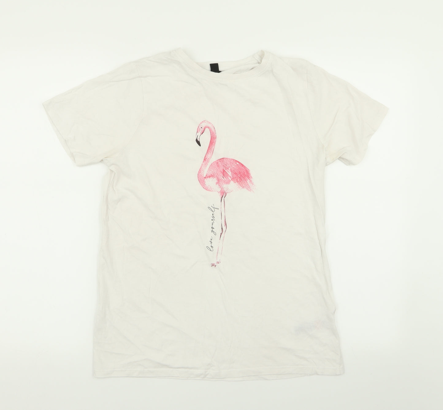 New Look Womens White   Basic T-Shirt Size 12