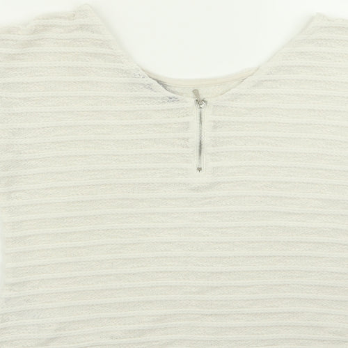 New Look Womens White   Basic T-Shirt Size 12