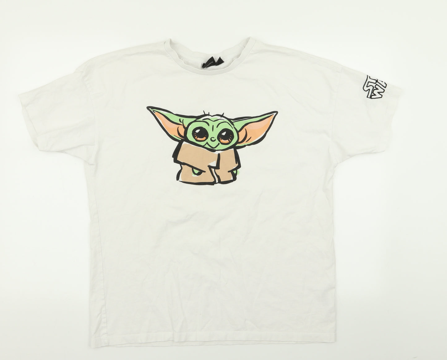 Primark Womens White   Basic T-Shirt Size 10  - star wars
