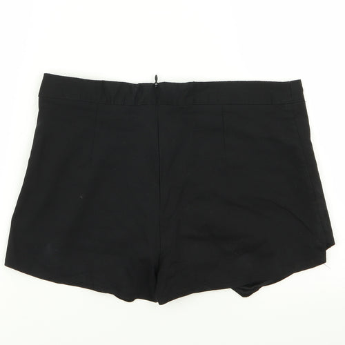 Boohoo Womens Black   Hot Pants Shorts Size 12