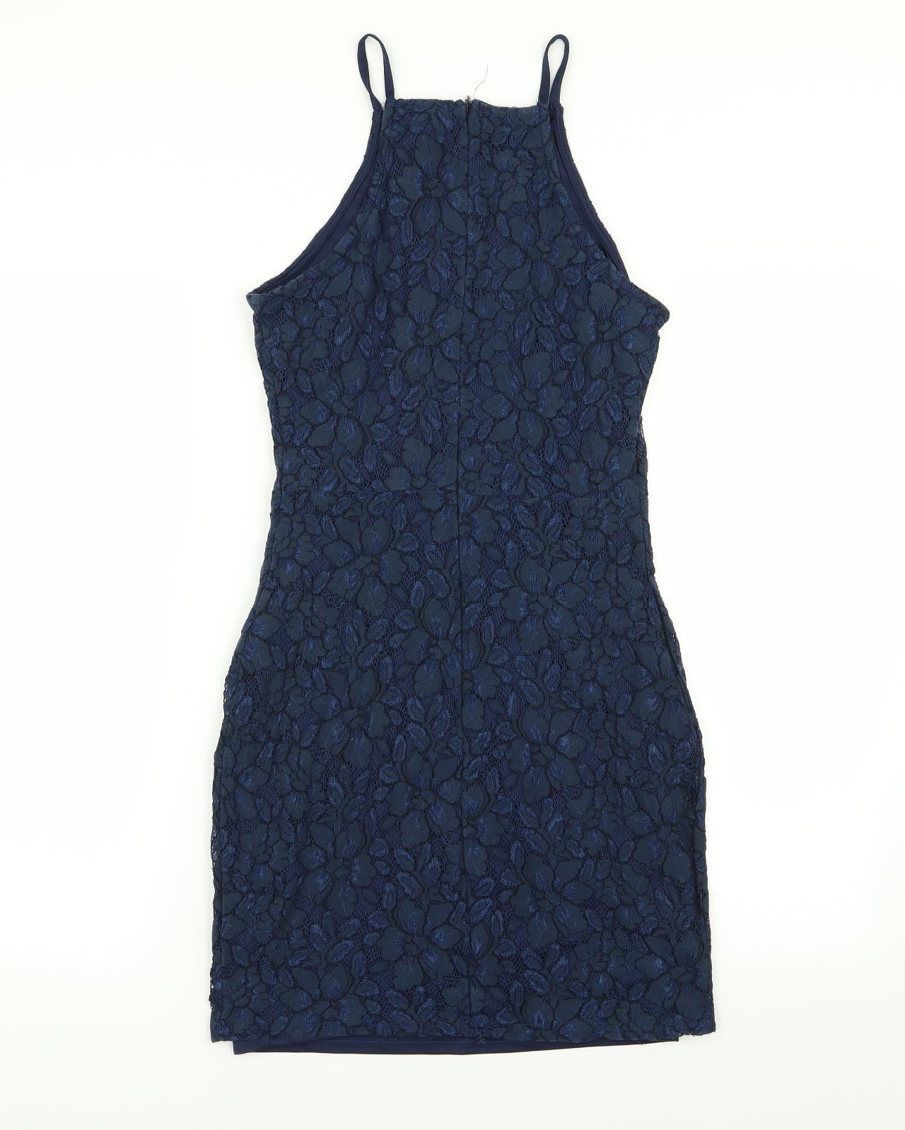 Missguided Womens Blue Floral  A-Line  Size 8