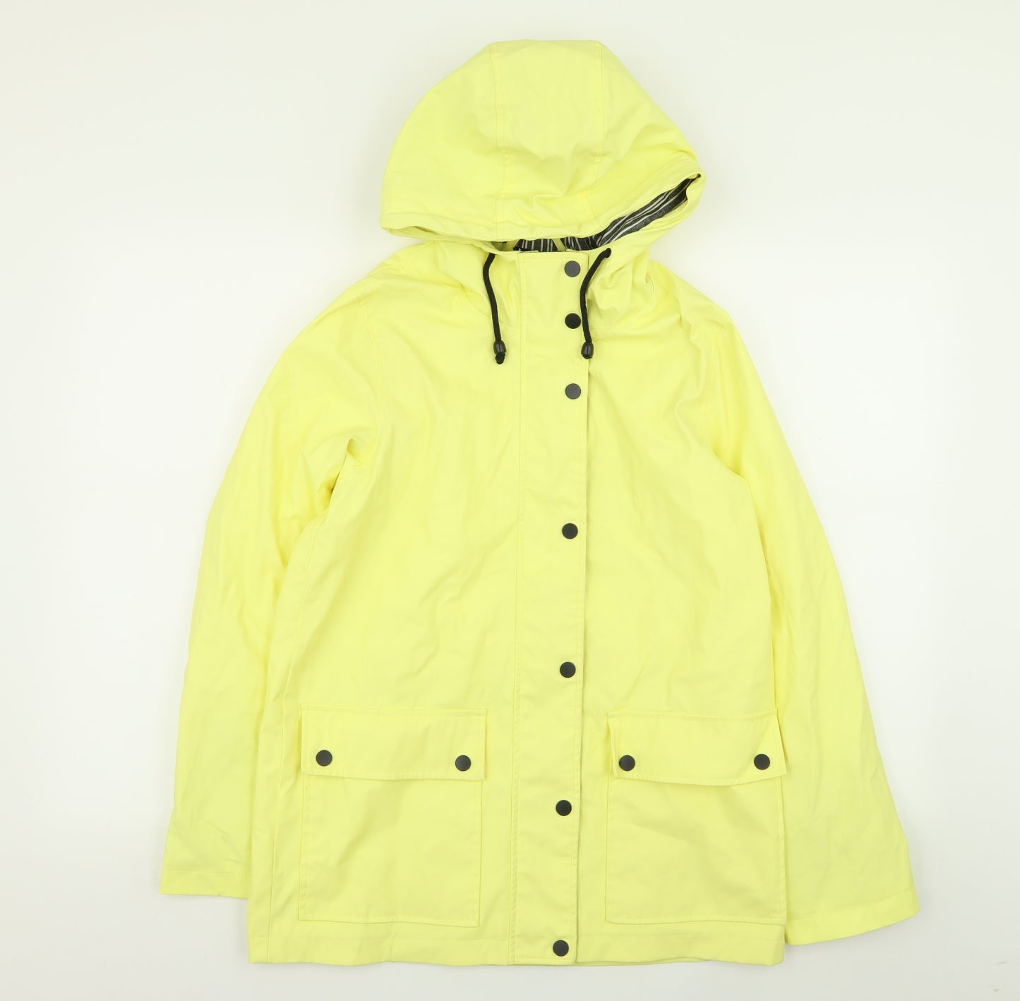 Topshop Womens Yellow   Rain Coat Coat Size 8