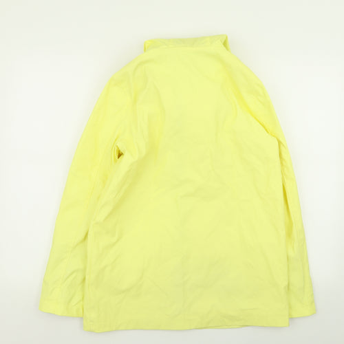 Topshop Womens Yellow   Rain Coat Coat Size 8